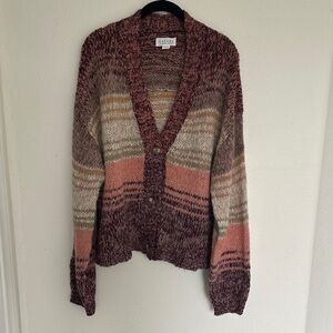 Velvet by Graham & Spencer Multicolor Knit Cardigan